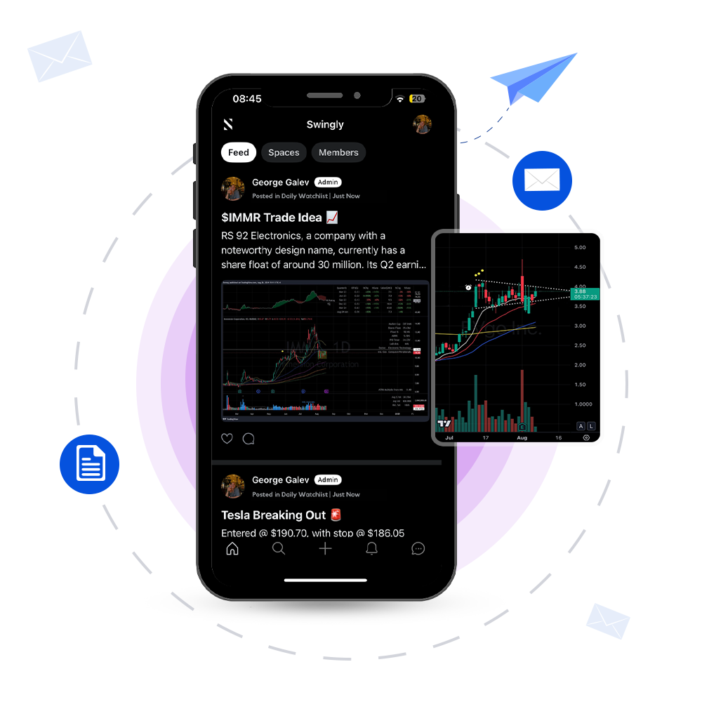 Swingly Pro Mobile App Mockup